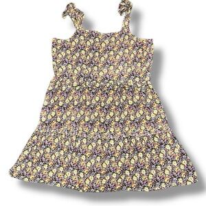 NATURAL LIFE Floral Dress - Yellow and Purple